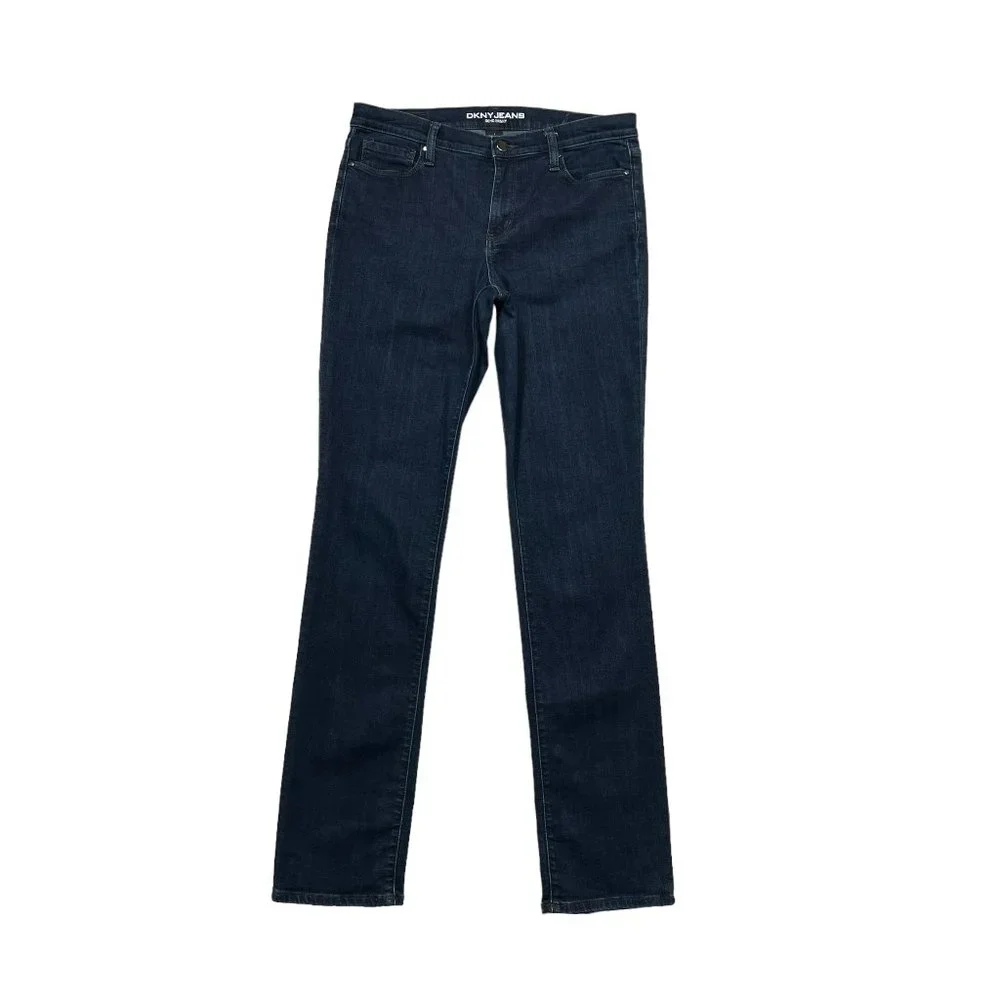 DKNY Women's Soho Skinny Dark Wash Mid Rise Jeans